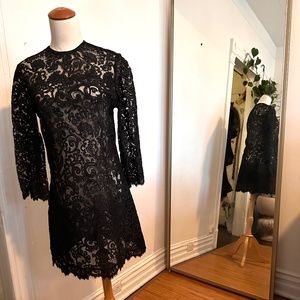 Vintage sheer lace dressq